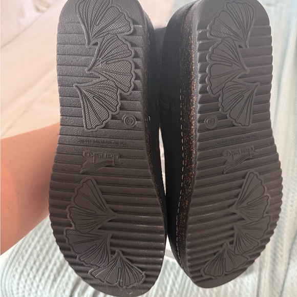 Mitzy Burnished Suede Black Ankle Boots - Picture 4 of 7